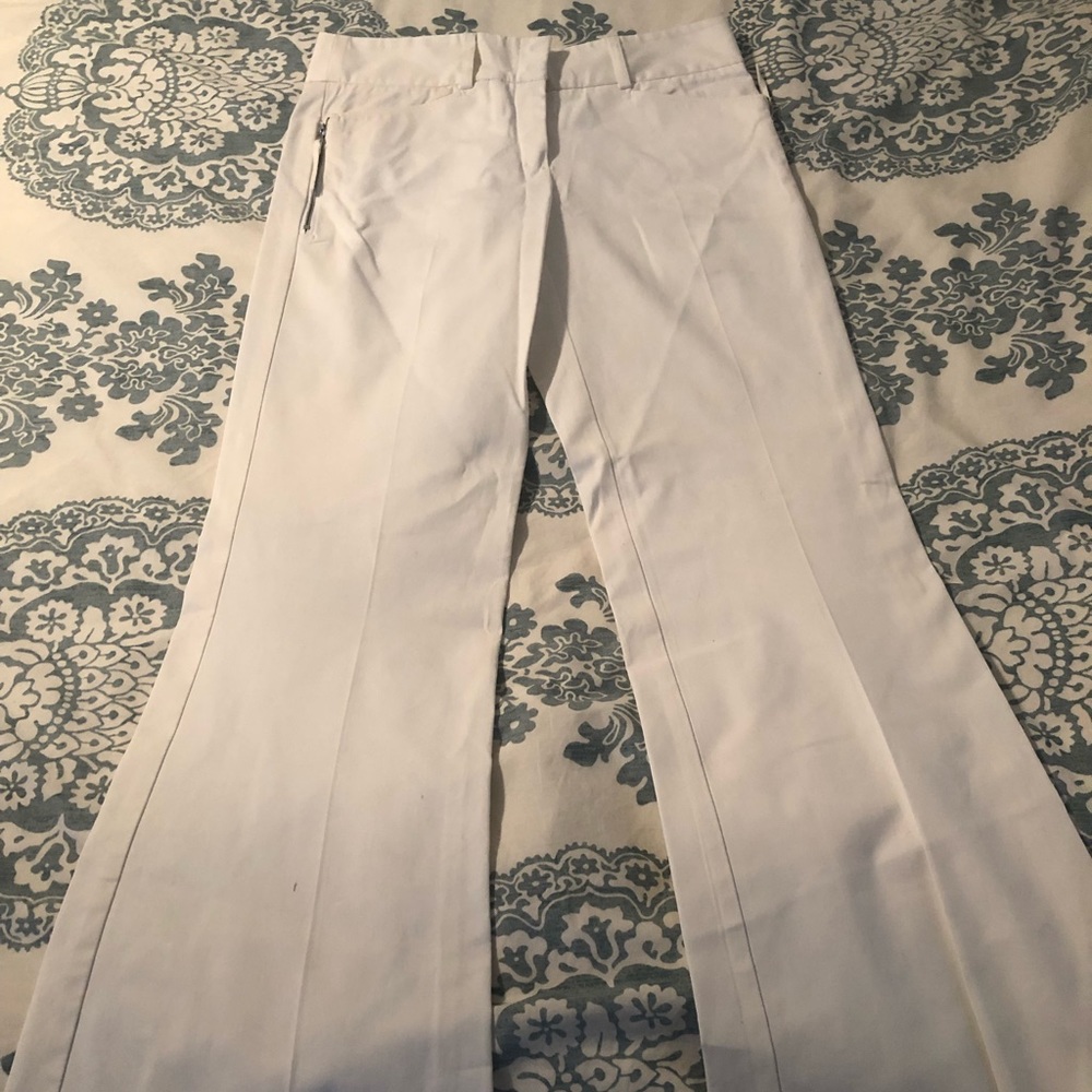 BCBG White Boot Cut Pants